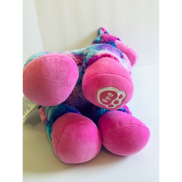 BAB  14” Plush Stuffed Lama Tie-Dyed, Rainbow Alpaca - Picture 5 of 7